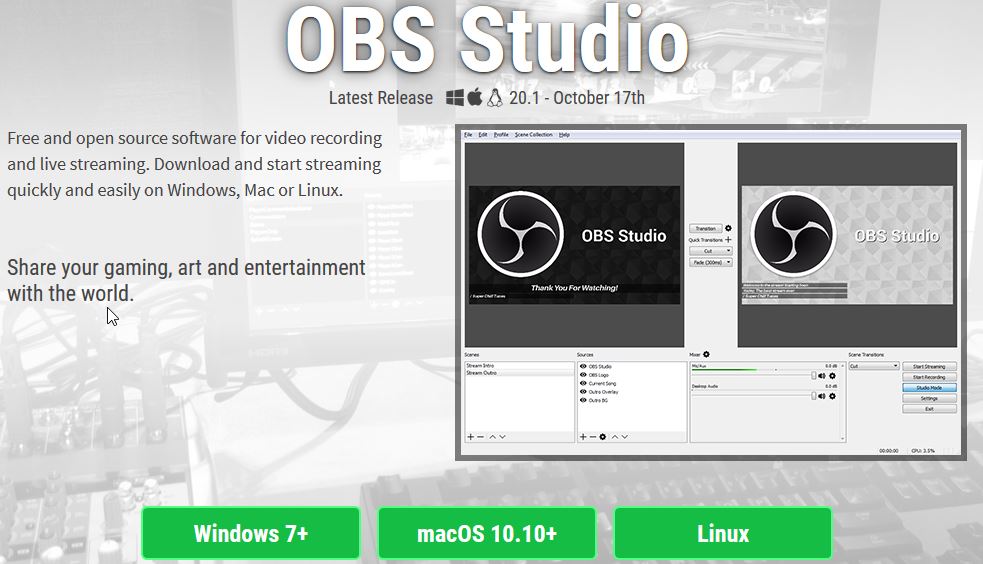 برنامج OBS Studio متخصص بالبث المباشر من حاسبك 